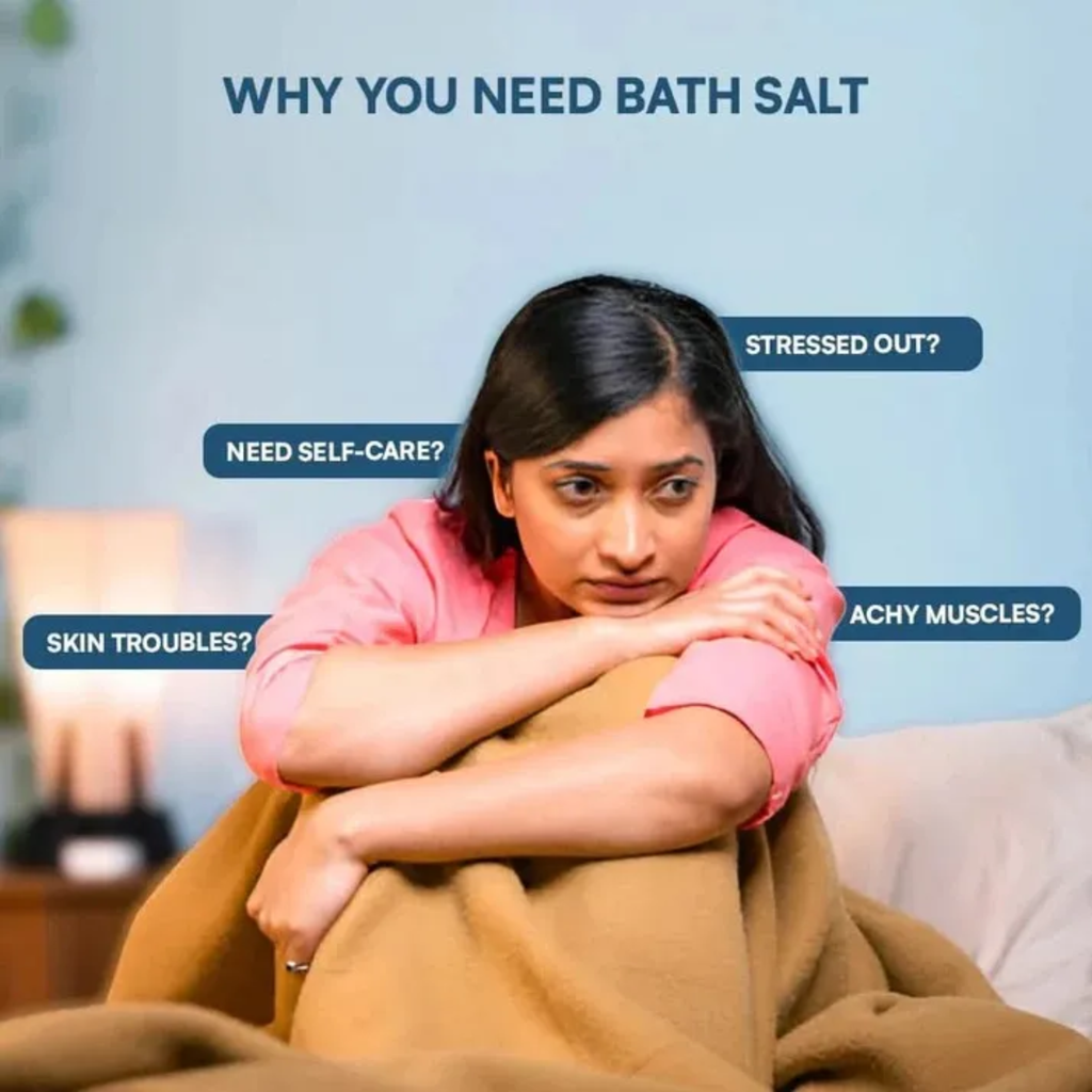 Bath Salt with Epsom & Pink Salt | Better Sleep, Muscle Recovery, Stress Relief | 400g