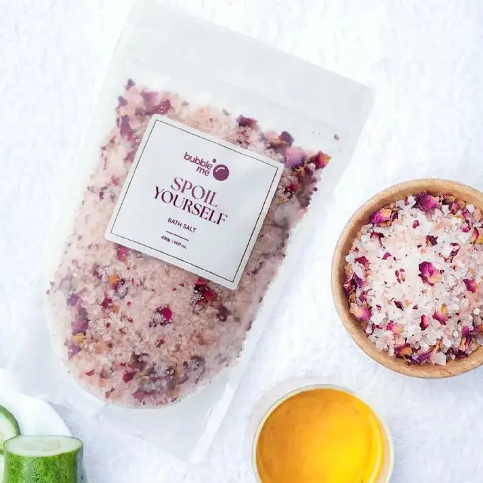 Bath Salt with Epsom & Pink Salt | Better Sleep, Muscle Recovery, Stress Relief | 400g